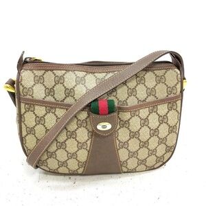 Gucci VGG  Sherryline Brown Crossbody Bag with Monogram
